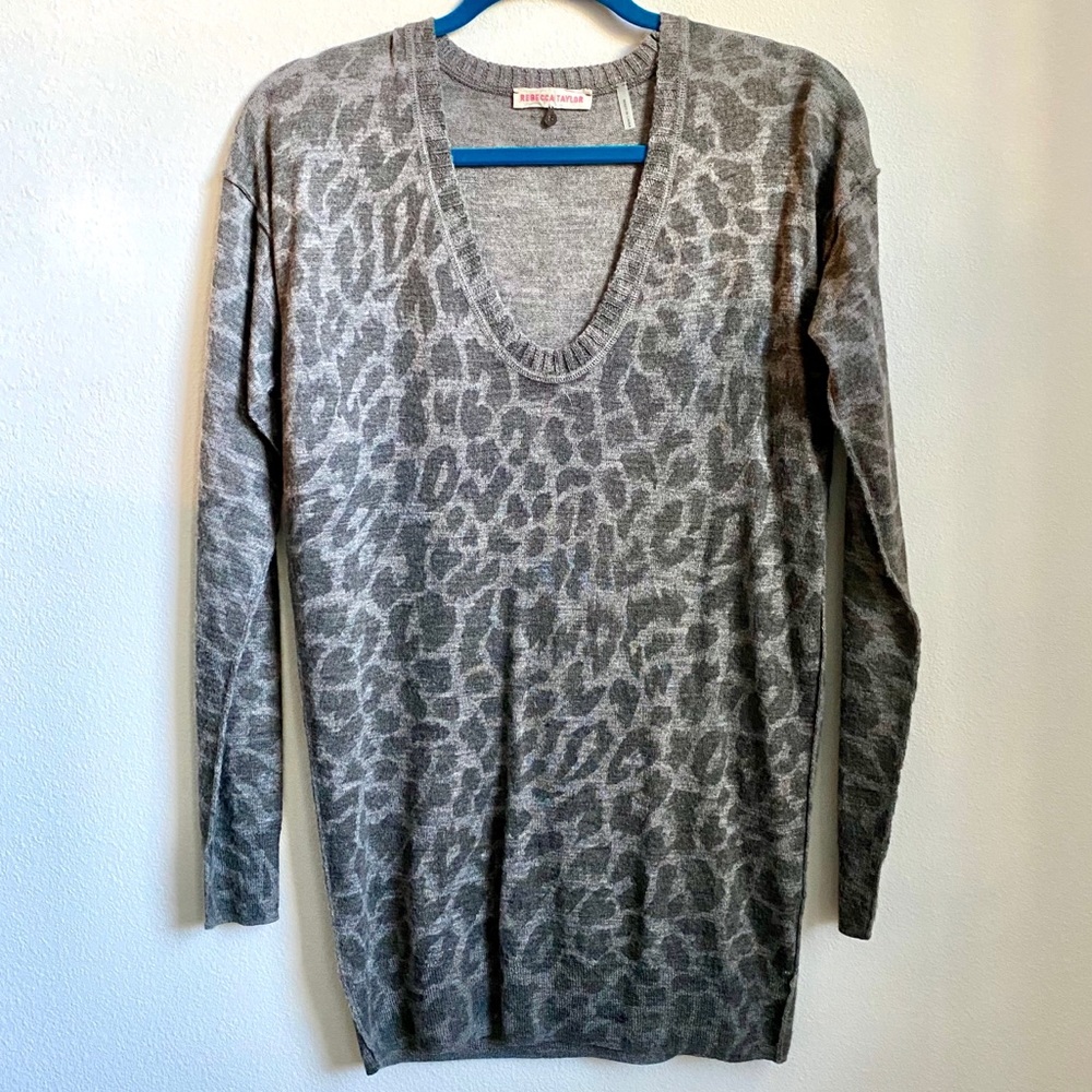 Leopard Print Sweater | Rebecca Taylor